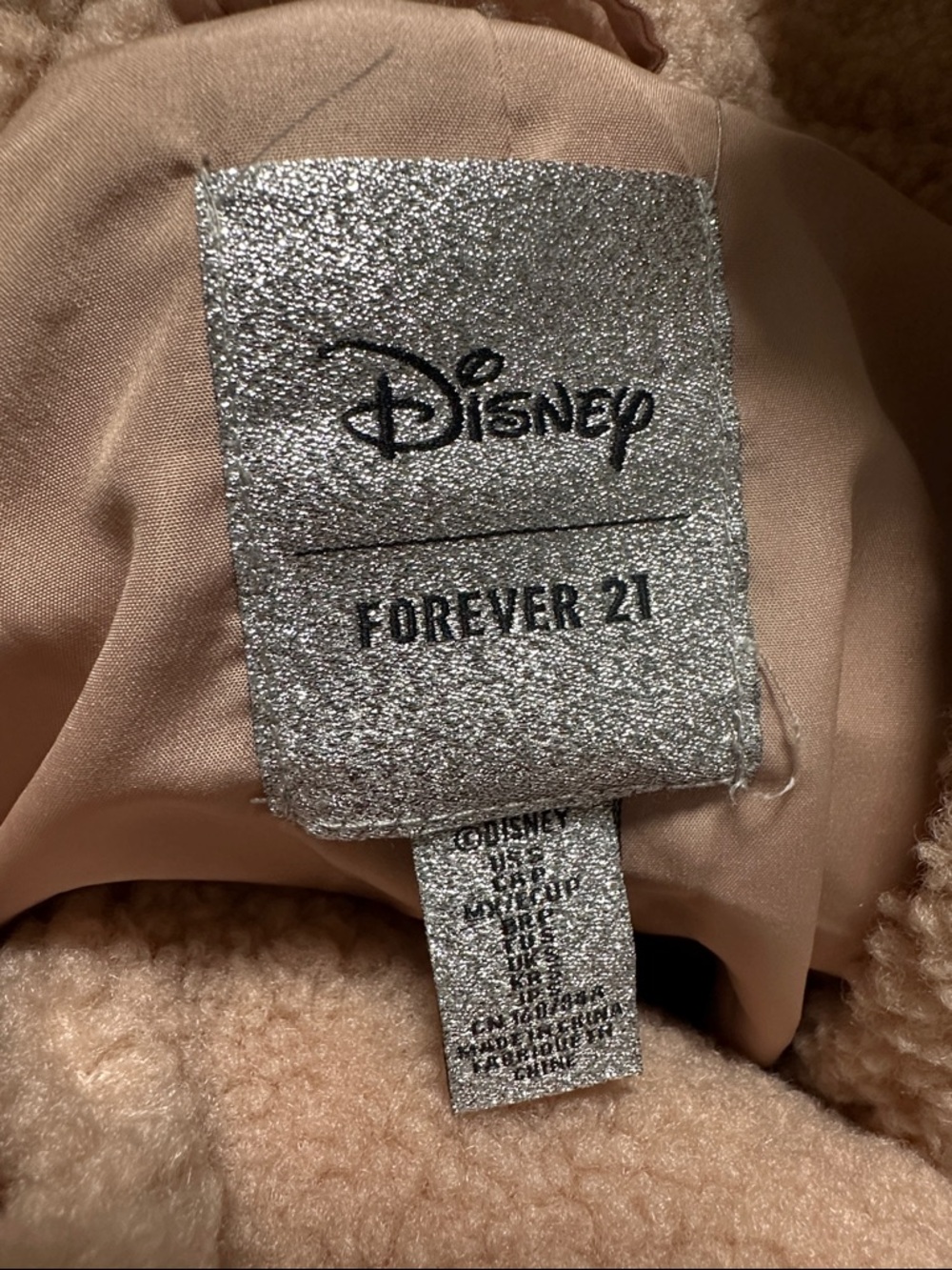 π΄ NWT Forever 21 Disney Teddy Varsity Style Jacket - Picture 4 of 5